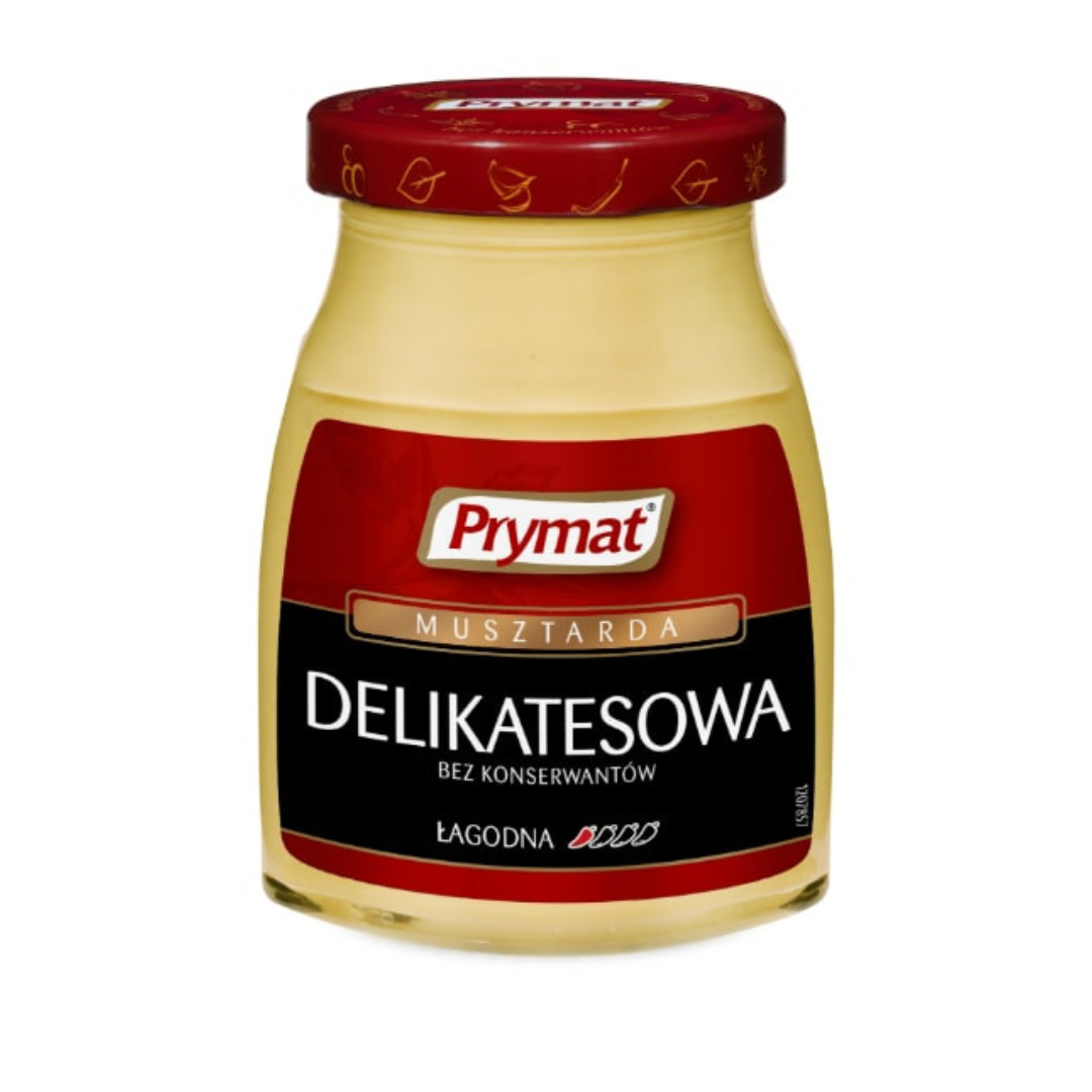 🇵🇱 "Prymat" DELICATESOWA  Lagodna / Mostaza delicatessen 170 g.