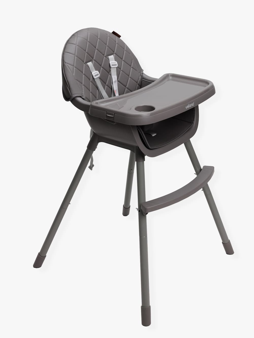 Стілець для годування дитини VELANO Evo 2 в 1 (Сірий)