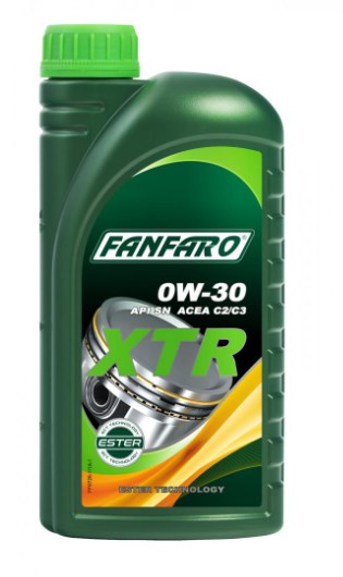 Моторна олива синтетична XTR 0W-30 1л fanfaro