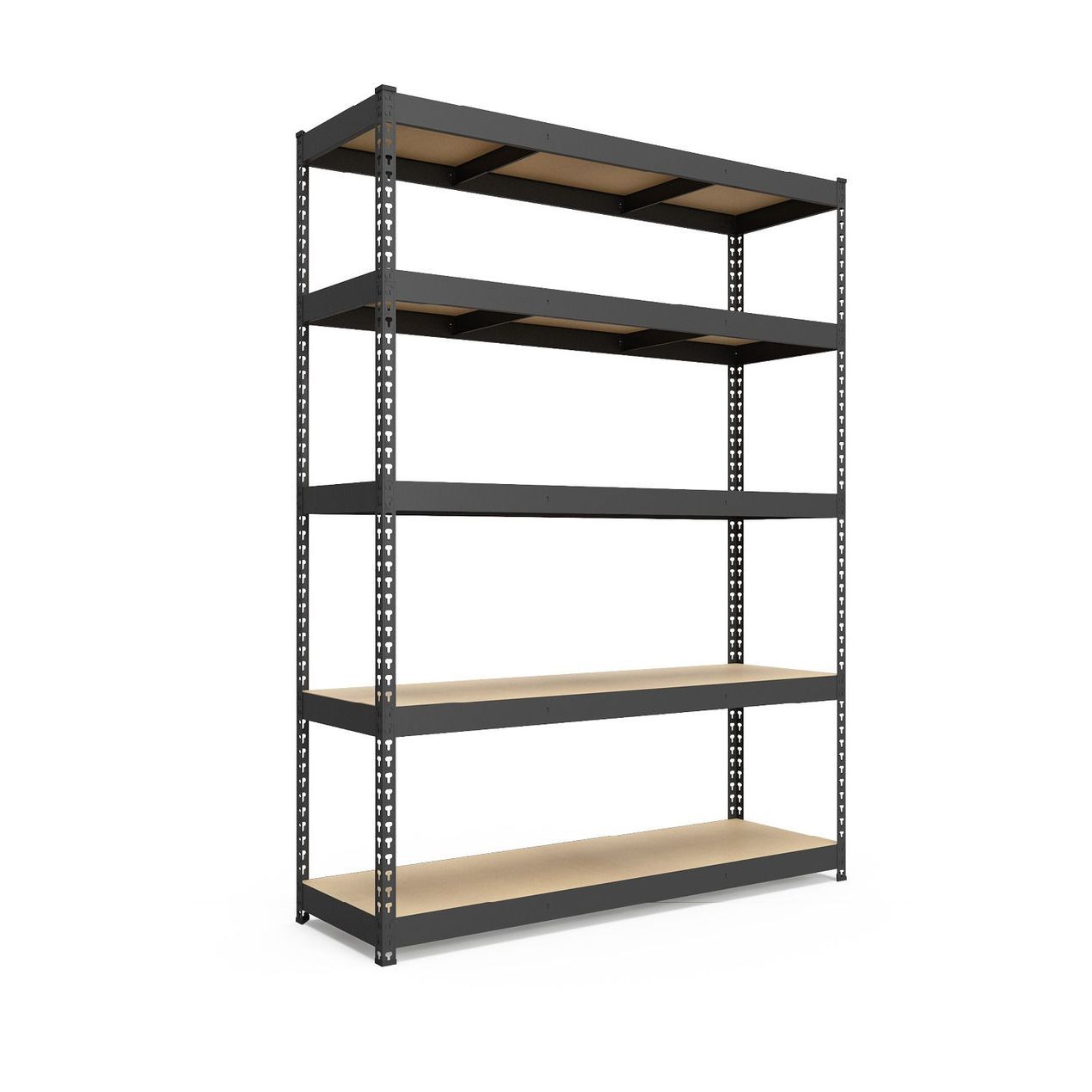 Стелаж металевий 5 полиць, стелаж розбірний, стелаж з полицями 1200/700/2160 мм.