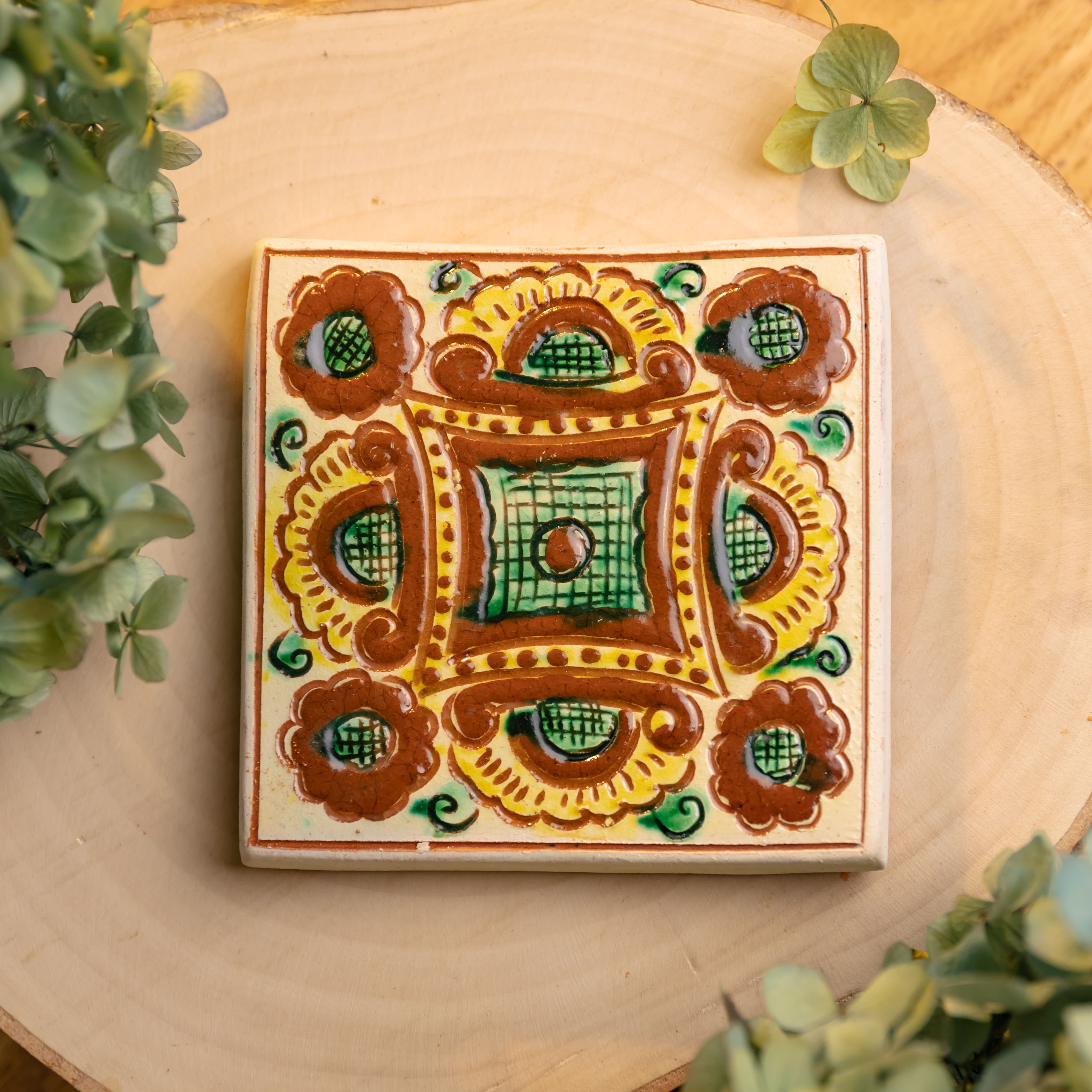 Керамічна плиточка "Чічка", 10*10 см