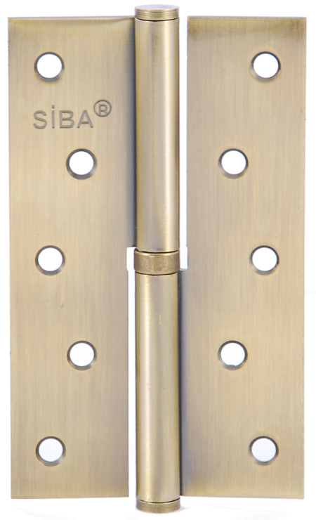 Ліво/правостороння знімна завіса сталева SIBA 125 мм, антична бронза