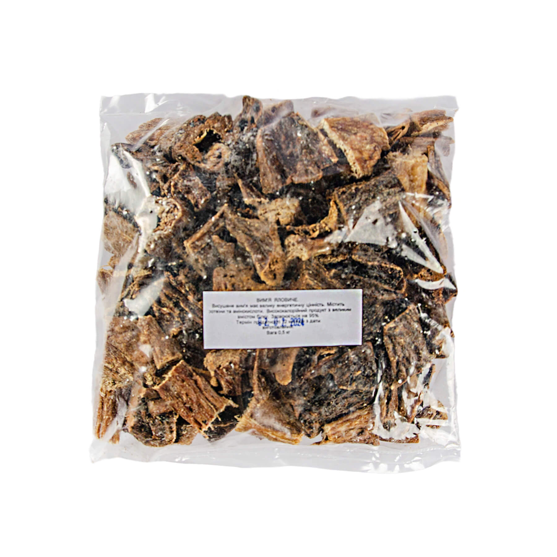 Ласощі Зоосет вим'я сушене яловиче  500г.