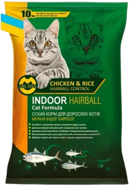 Сухий корм для котів Нутра 5 зірок (Nutra 5 Stars Milana Indoor Hairball) для виведення шерсті, з рибою, 10кг