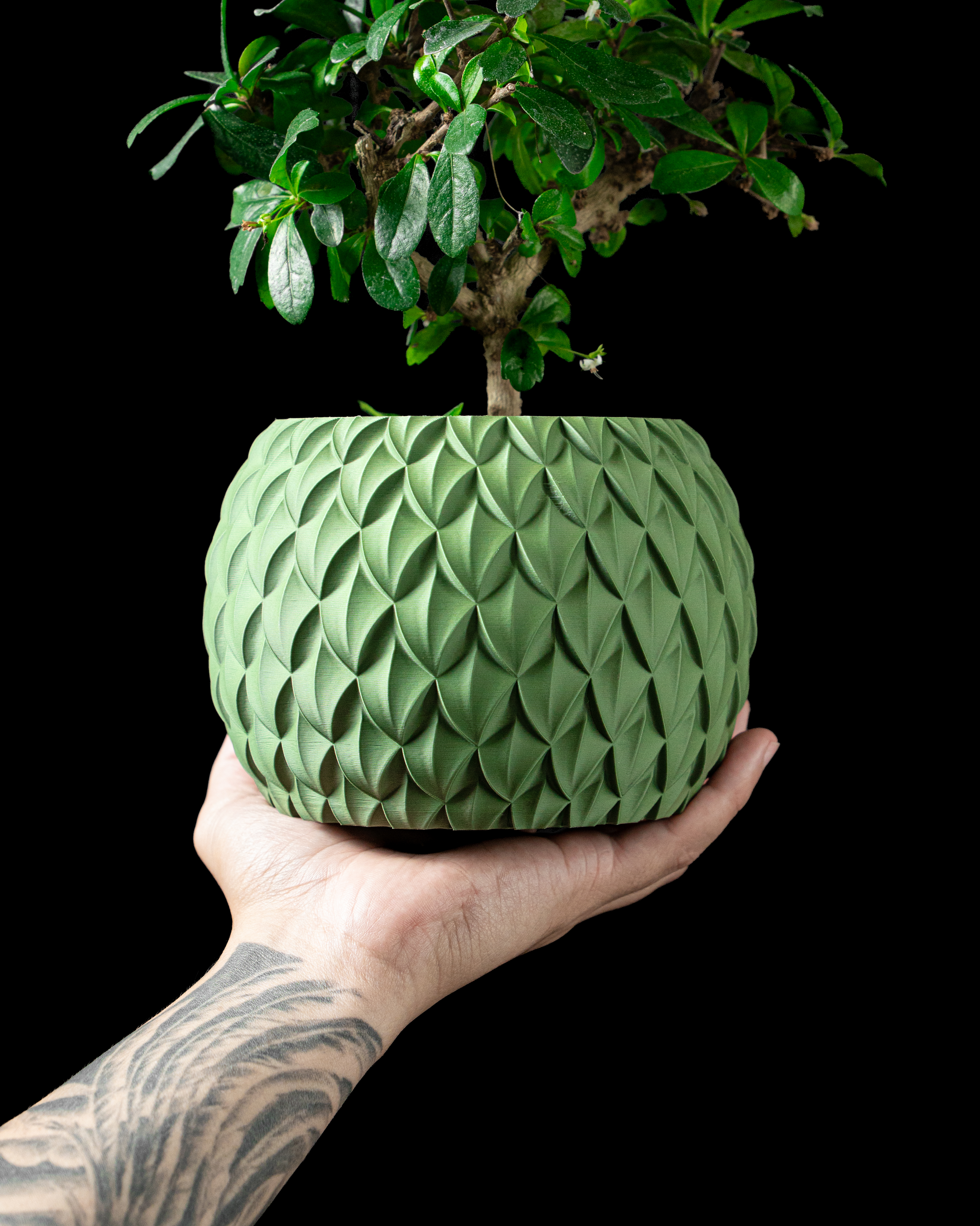 Scale Planter Pot – Modern 3D Printed Planter