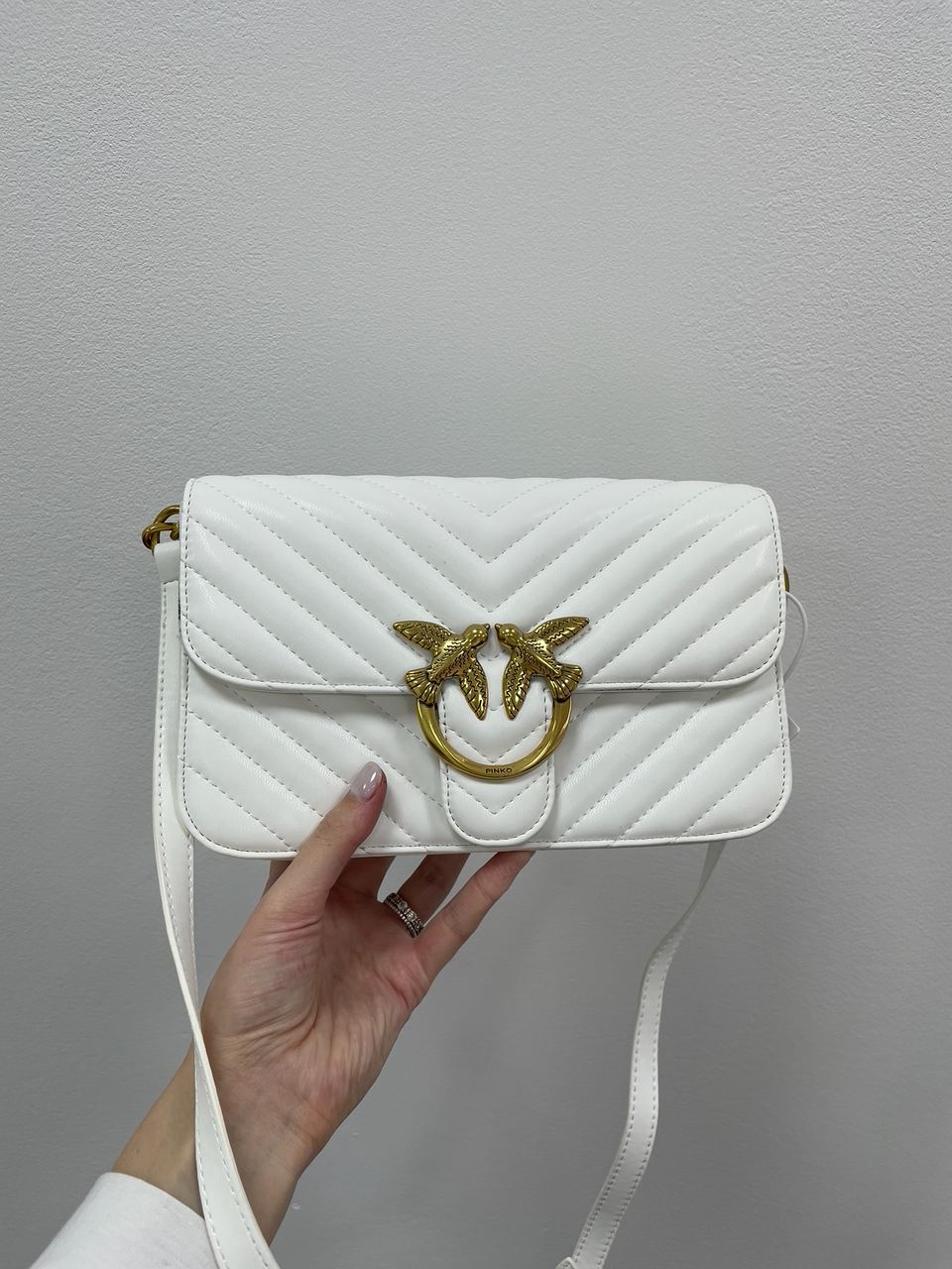 Pinko Classic Love Bag Bell Simply White