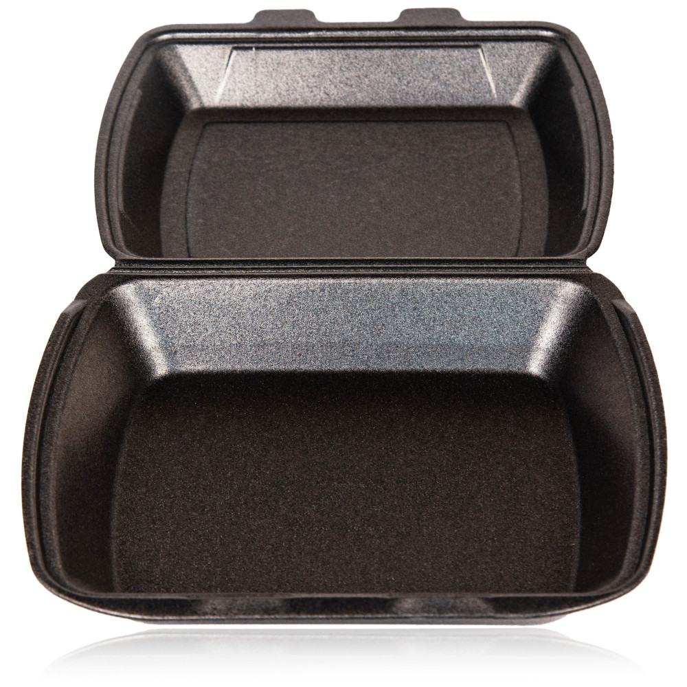 Ланч-бокс НР-1 чорний, для другого, зі спіненого полістиролу, 125 шт/уп