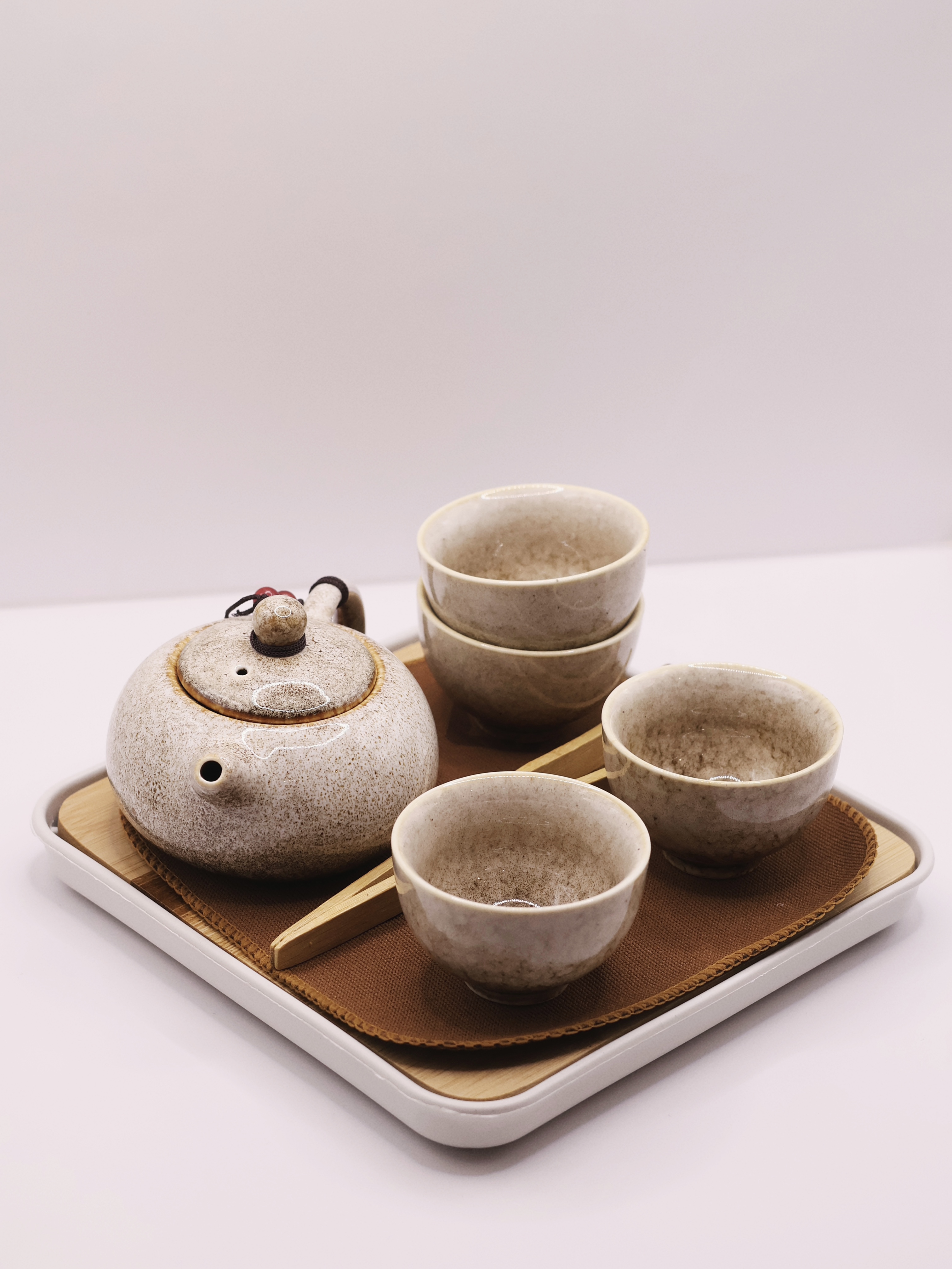 Дорожній набір для китайського чаювання (білий)