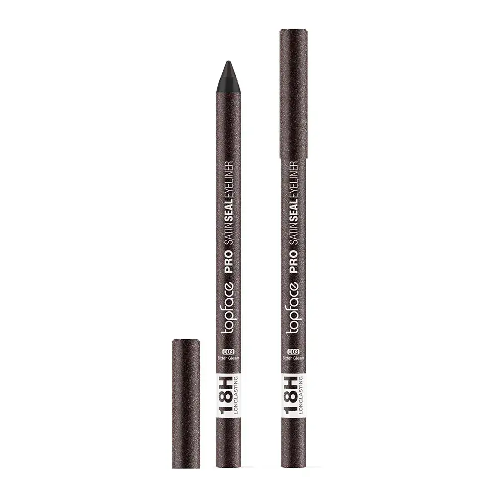Олівець для очей Topface PRO Satin Seal Eyeliner РТ623 - 003 Bitter Gleam — сіро-коричневий із мерехтінням