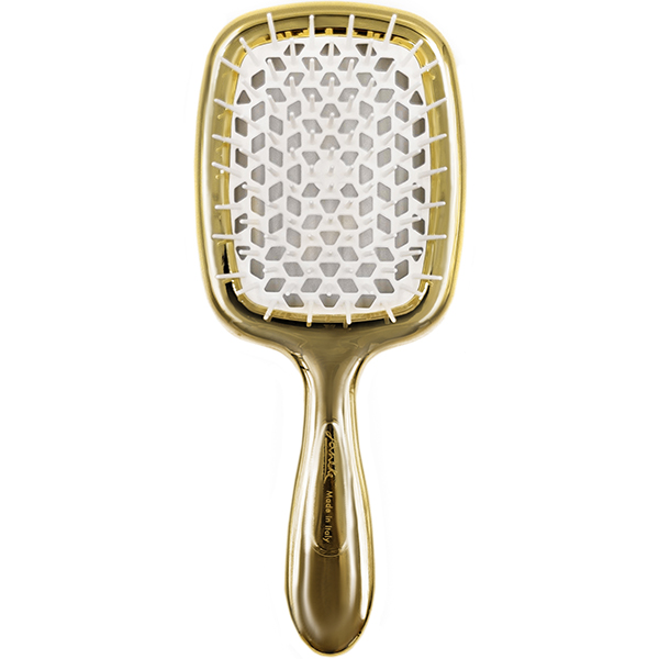 Щітка для волосся, лімітована лінійка, золото з білим - Janeke Superbrush Limited Gold