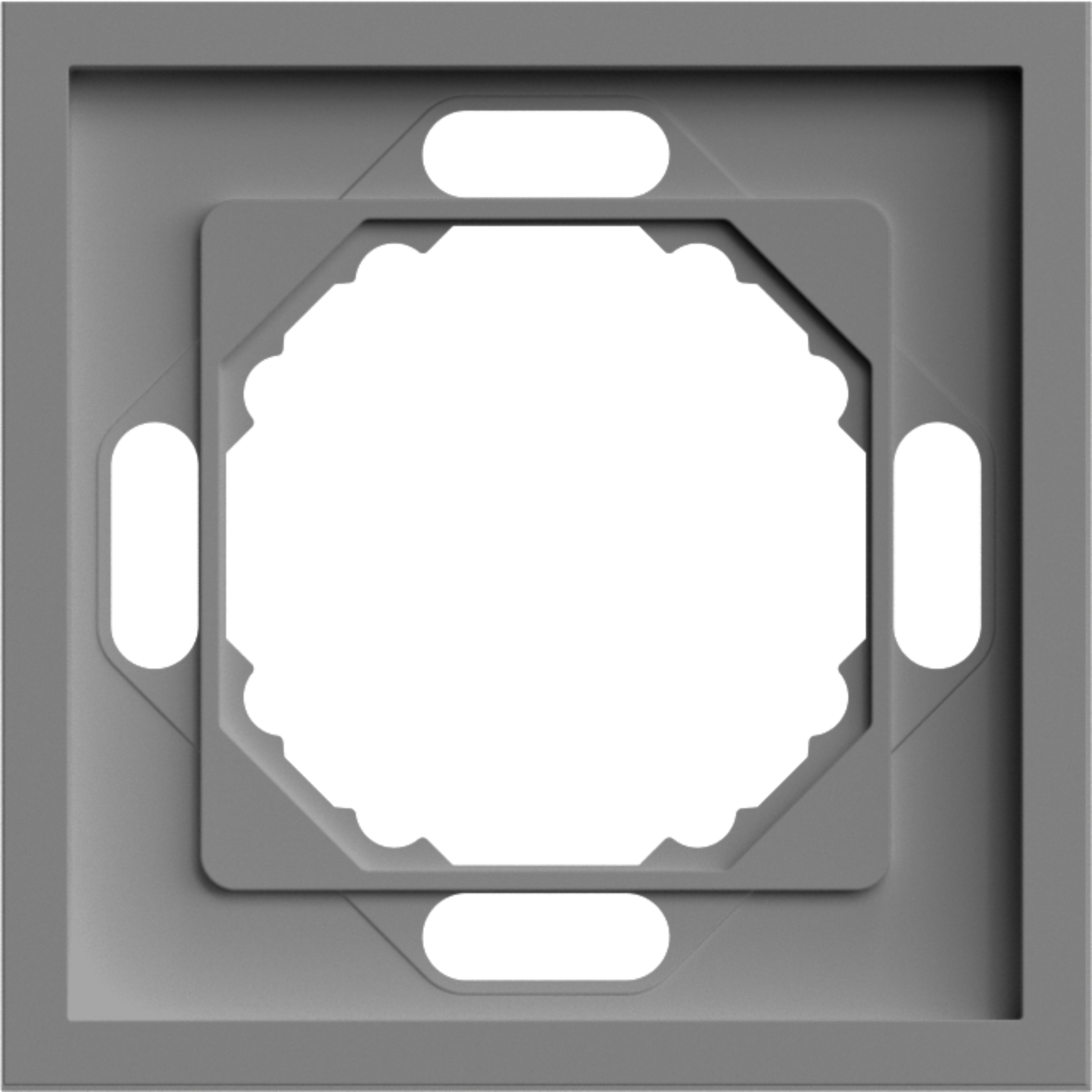 EF101-G рамка 1-місна універсальна сірий Soft