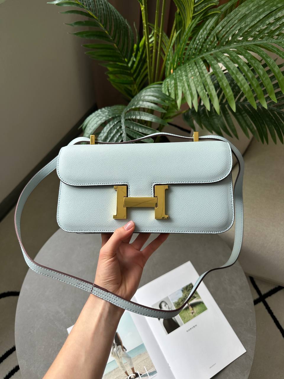 Hermes Constance 26 Elan Blue