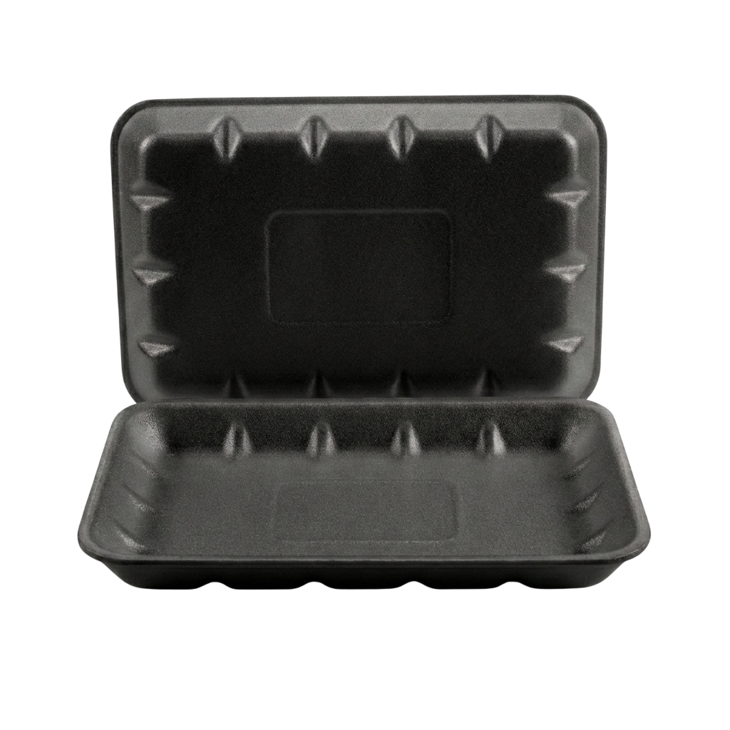 Тарілка-піддон Т-8-25 чорного кольору (290×220×25 мм) 200 шт