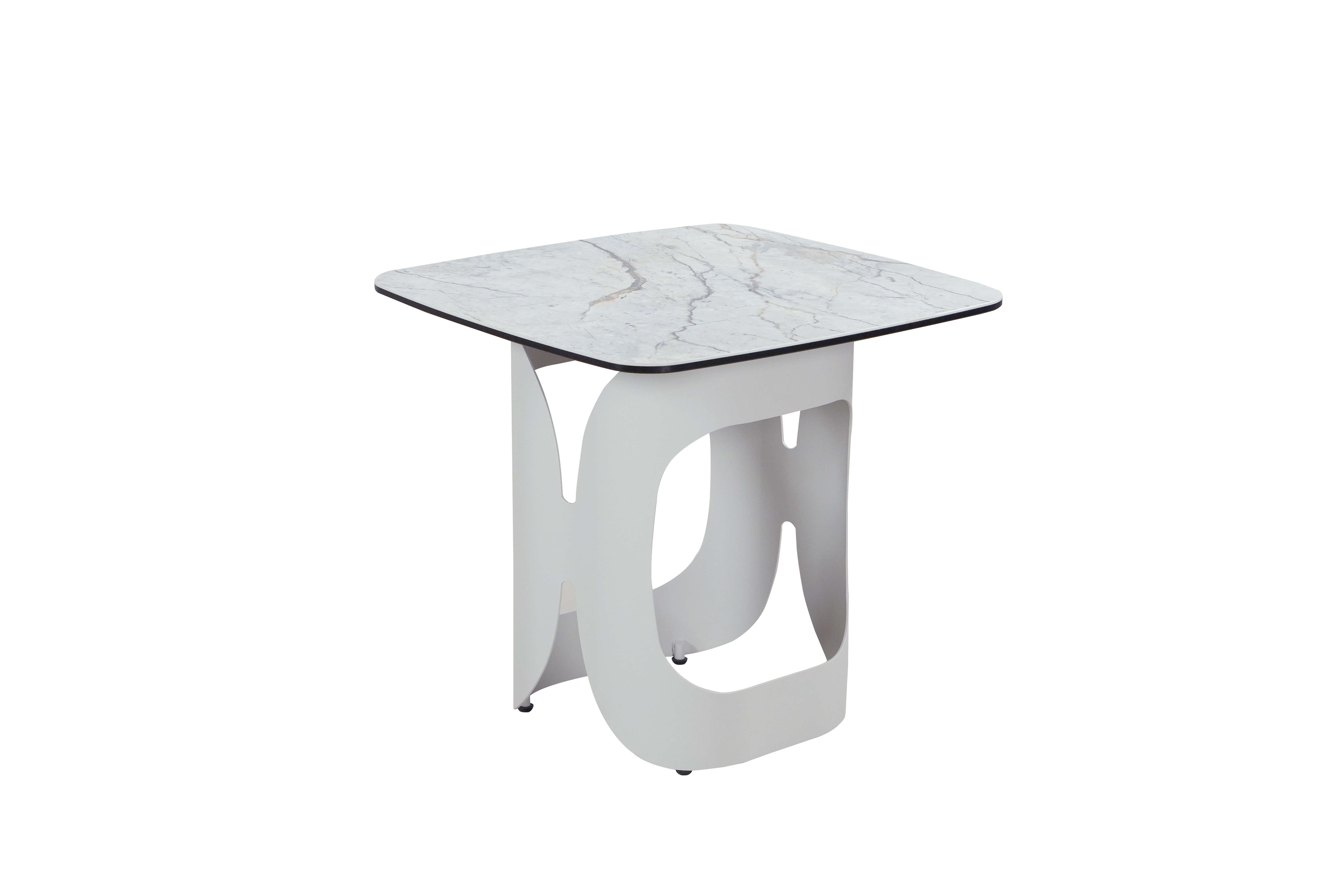 Кавовий стіл "Арно" сілвер рівер + айворі