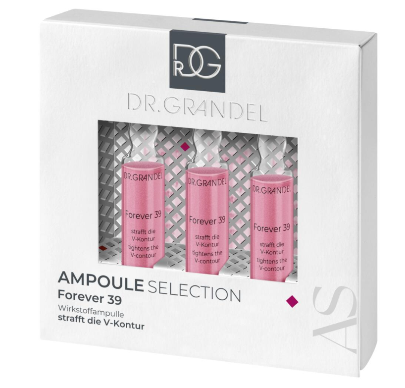 Ампули для освітлення та зміцнення контурів молодості обличчя Dr. Grandel Forever 39, 3 х 3 мл