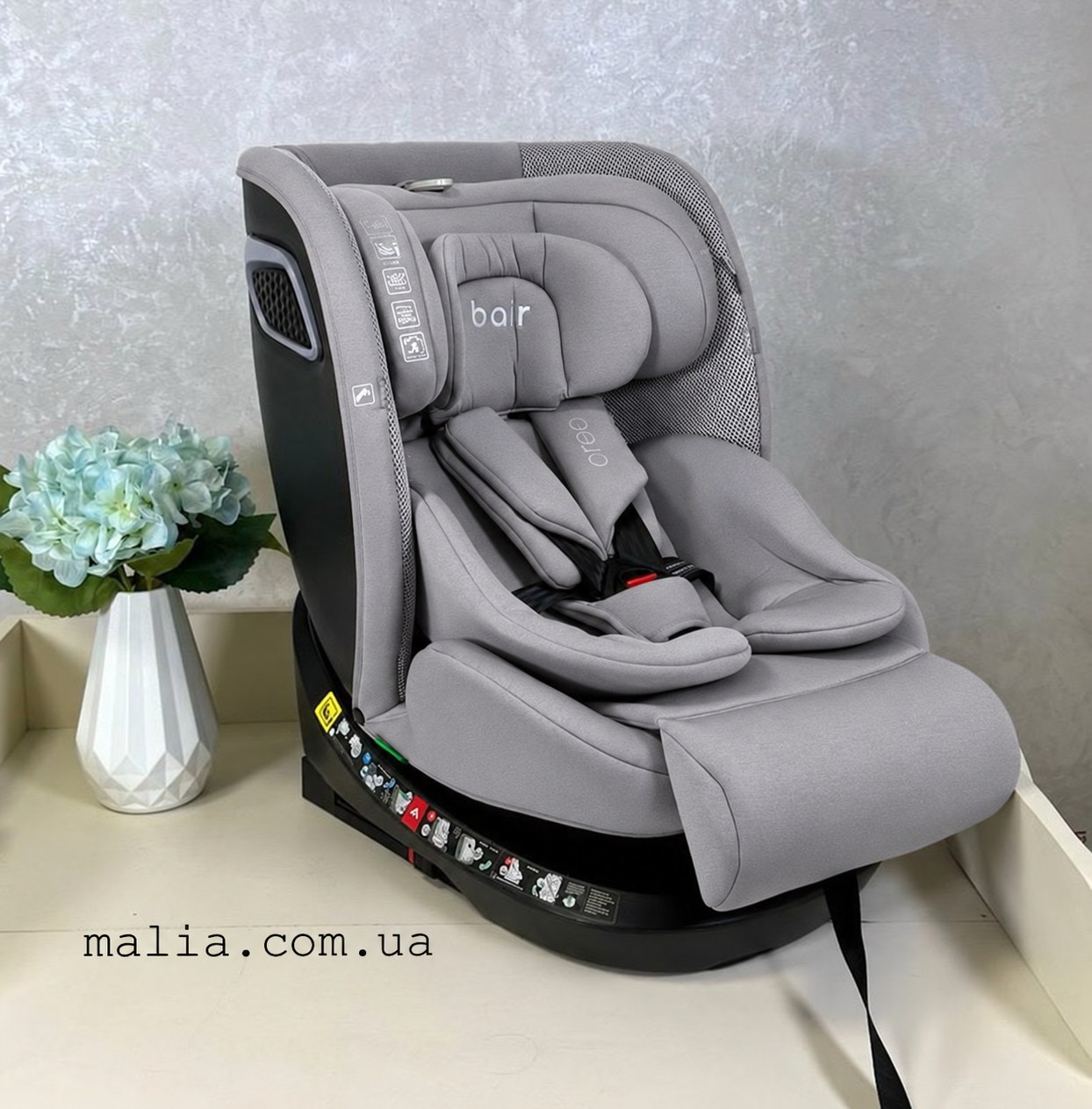 Автокрісло Bair Oreo 360 i-size Iso-fix BO-02 graphite midnight