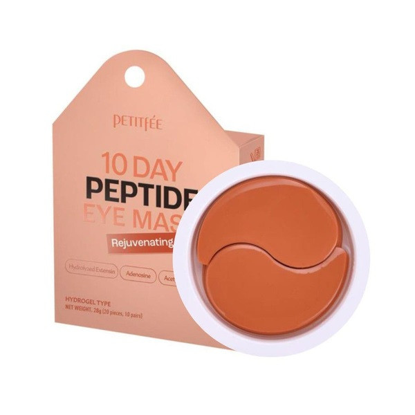 Гідрогелеві патчі для області навколо очей "Омолоджуючі" Petitfee 10 Days Peptide Eye Mask