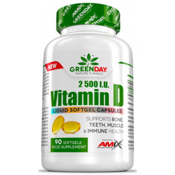 Amix GreenDay Vitamin D3 2500 IU – 90 софтгель капсул