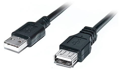 Кабель Real-El USB 2.0 Pro AM-AF 2 м Black