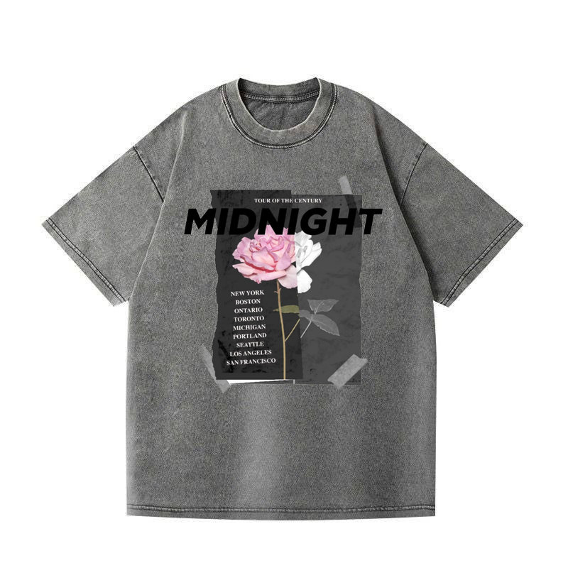 ФУТБОЛКА ОВЕРСАЙЗ СІРА ВАРЕНА З ПРИНТОМ "ТРОЯНДА 1!