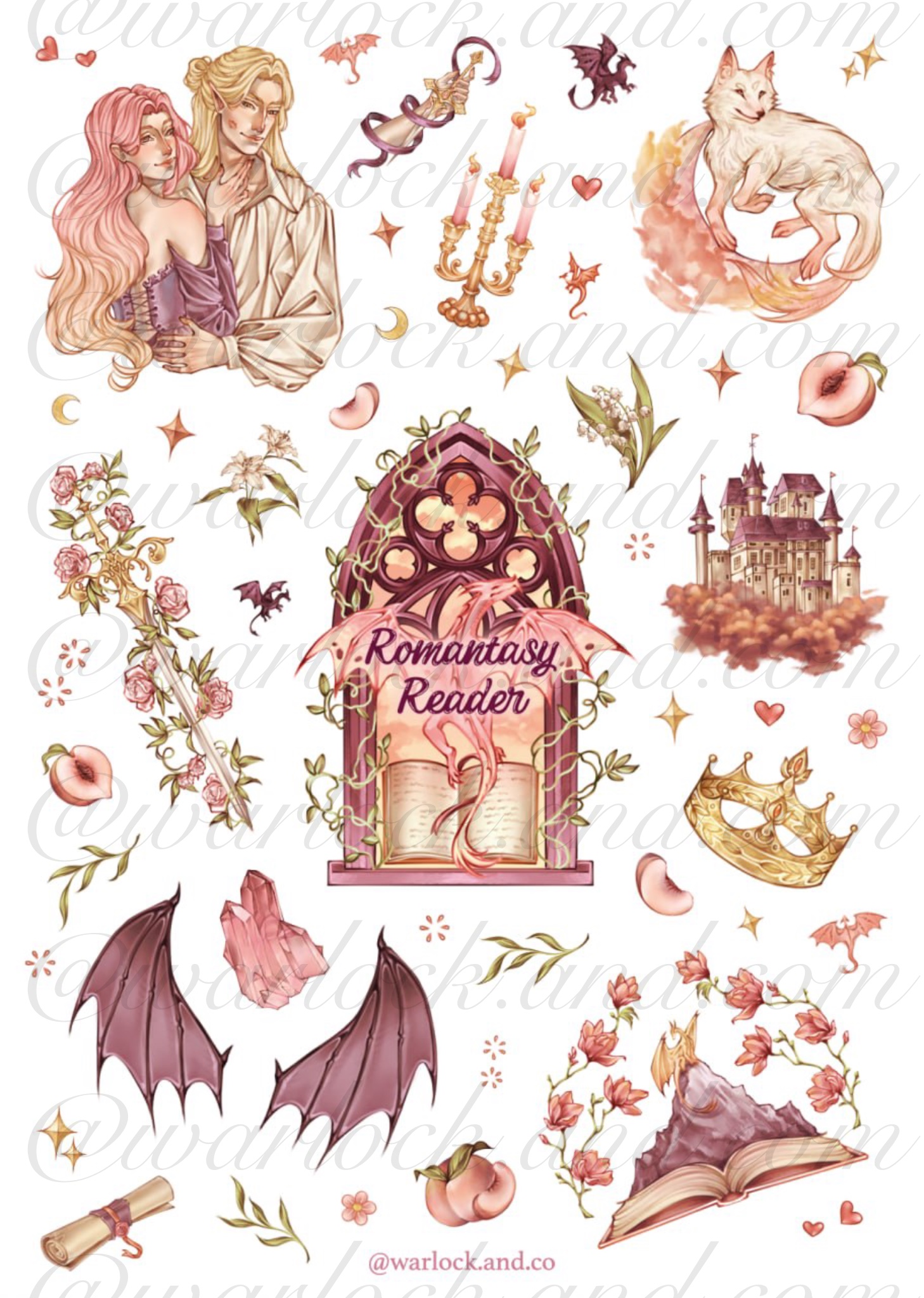 Стікерпак Romantasy reader