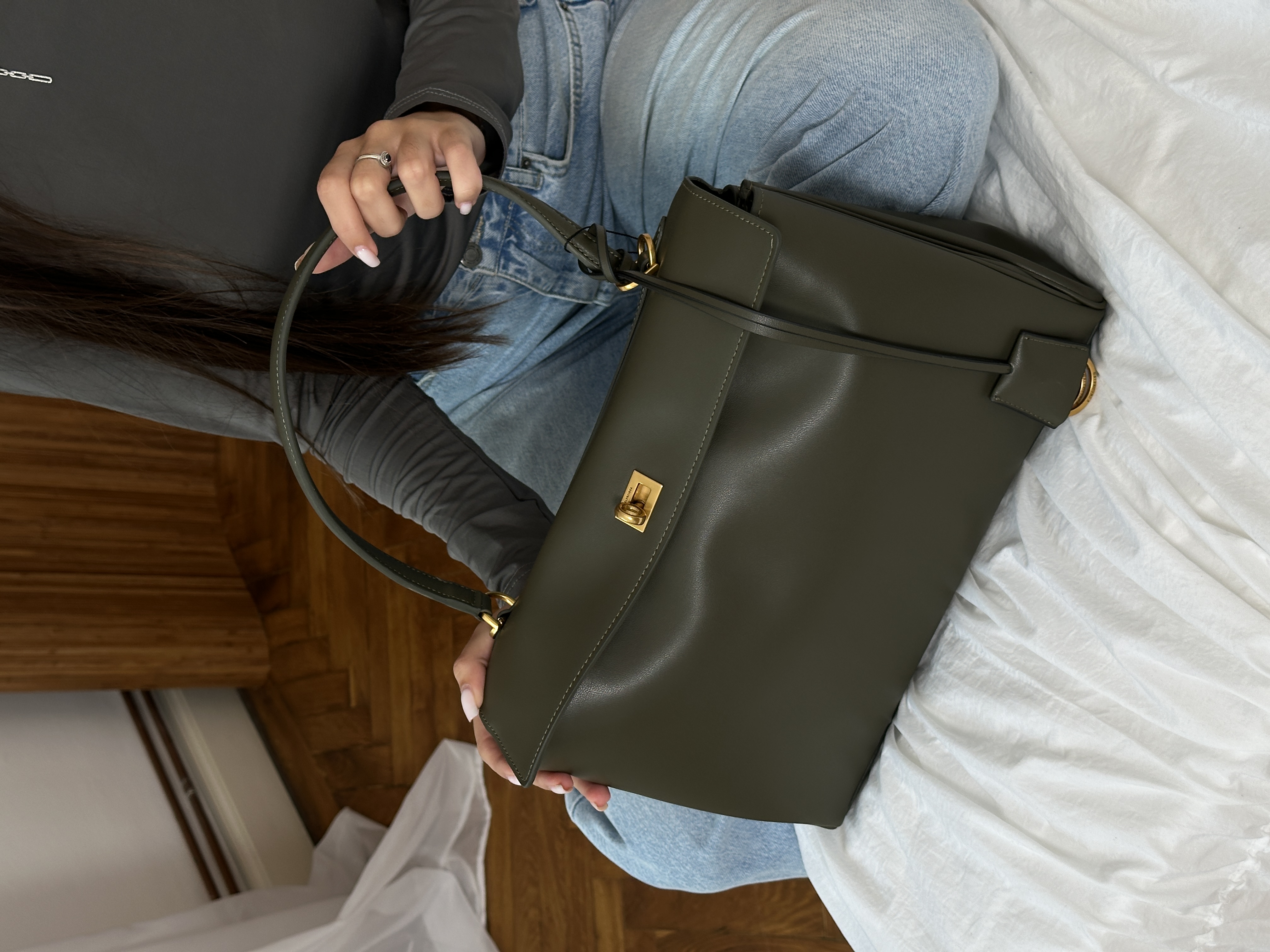 Balenciaga Rodeo Large Olive/Gold