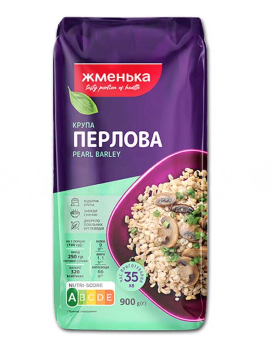 🇺🇦 "ЖМЕНЬКА" Крупа перловая, 900 g.