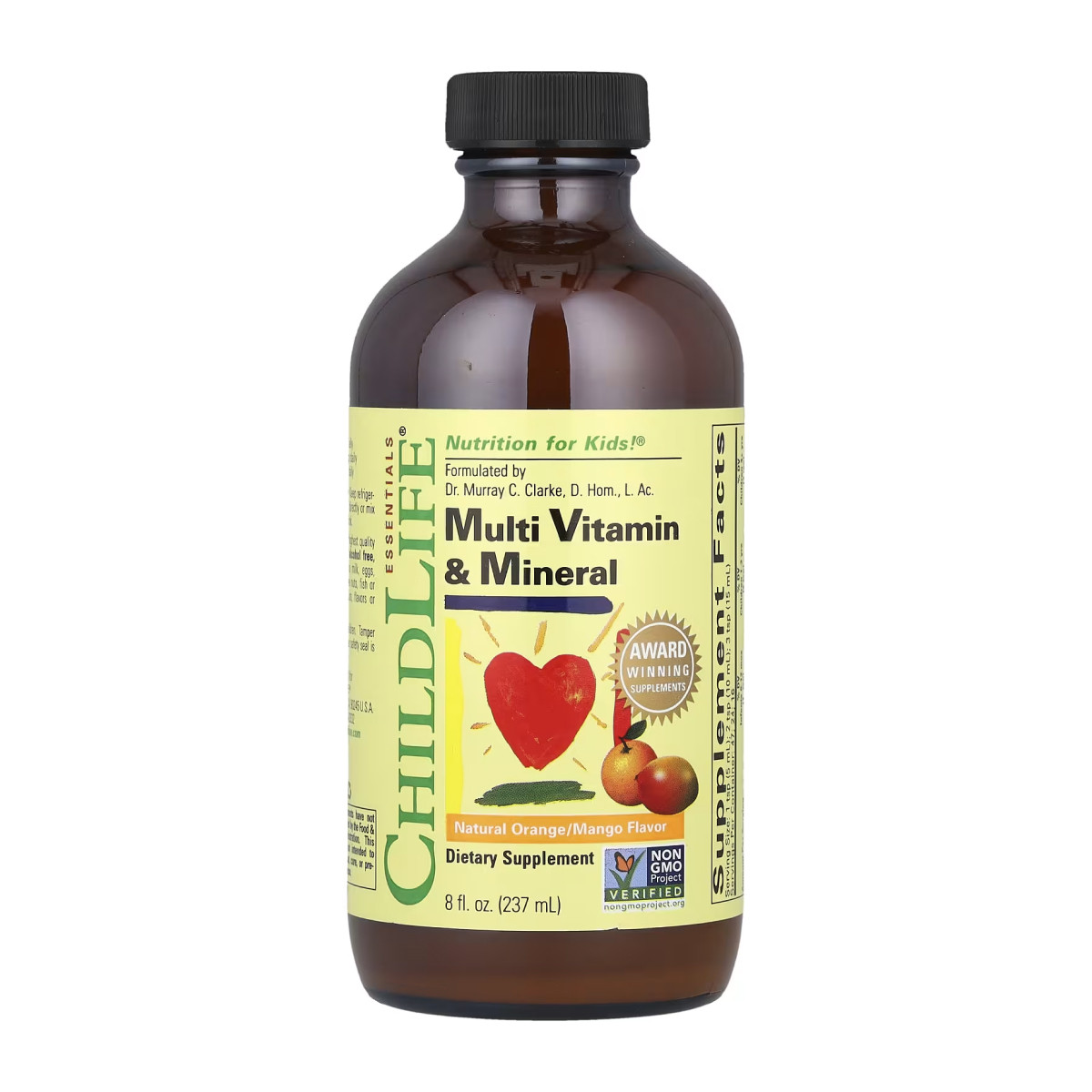 Вітамінно-мінеральний комплекс, Multi Vitamin & Mineral - 237ml Natural Orange Mango