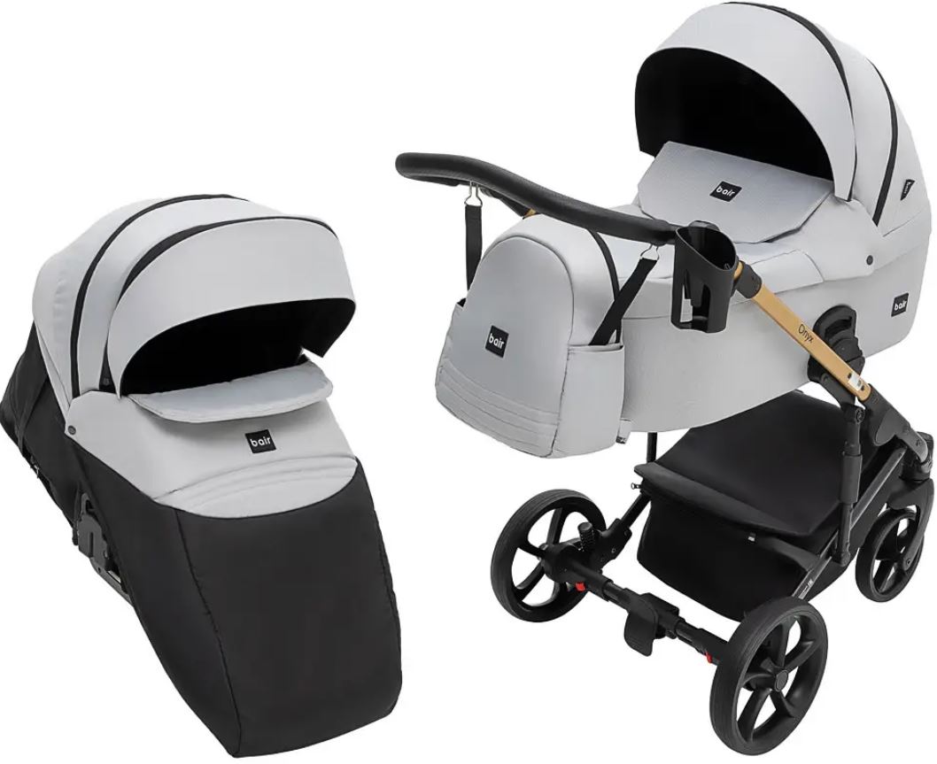 Коляска 2 в 1 Bair Onyx Soft OS-218 сірий