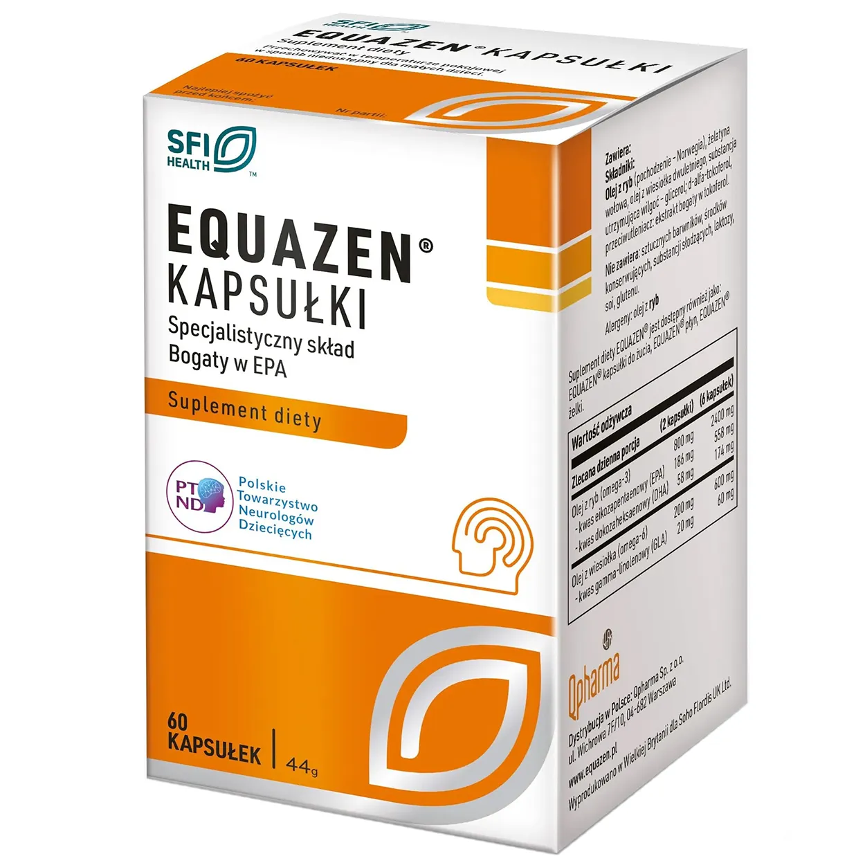Equazen натуральна підтримка мозку та нервової системи - 60 капсул