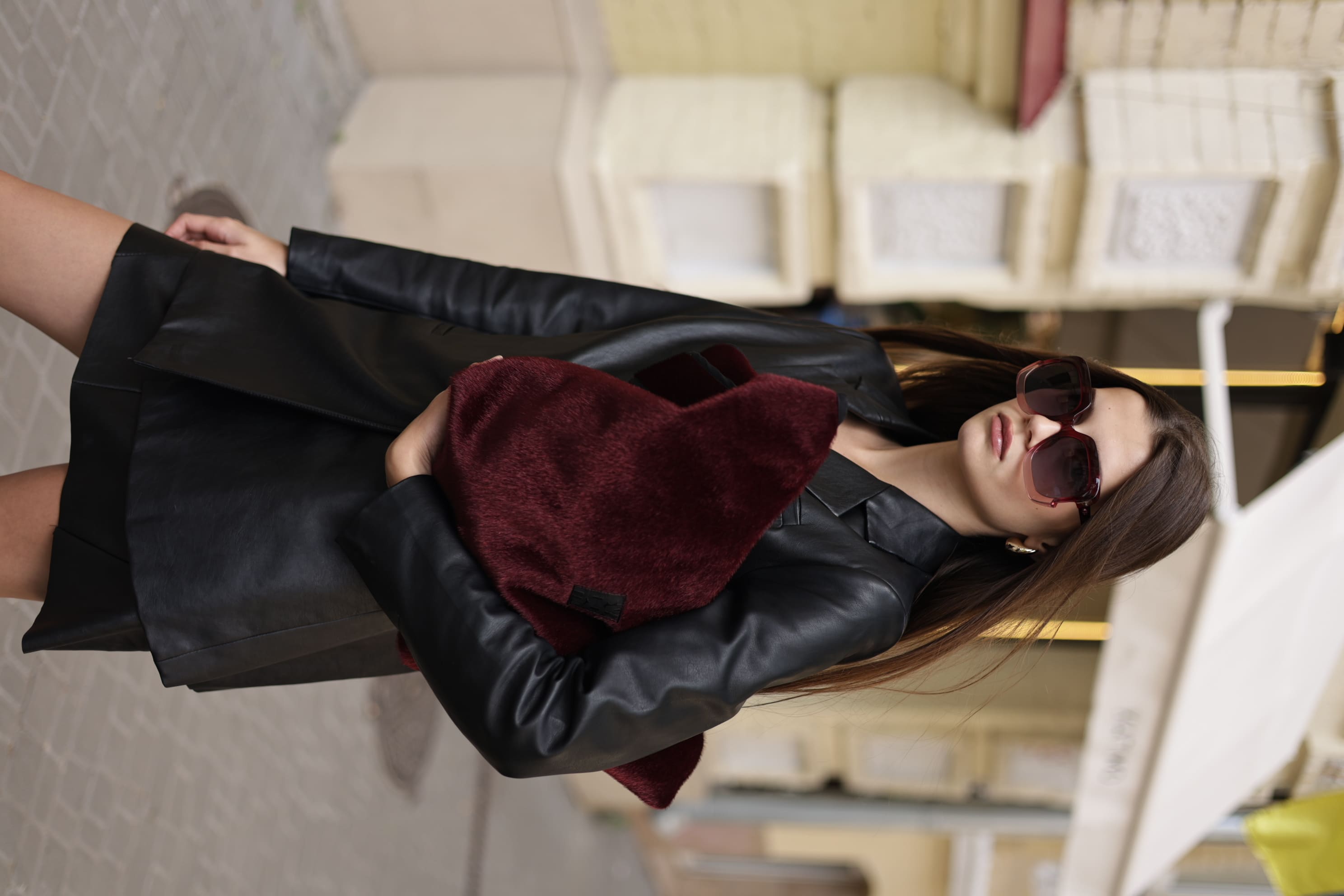 LORI-bag cherry fur