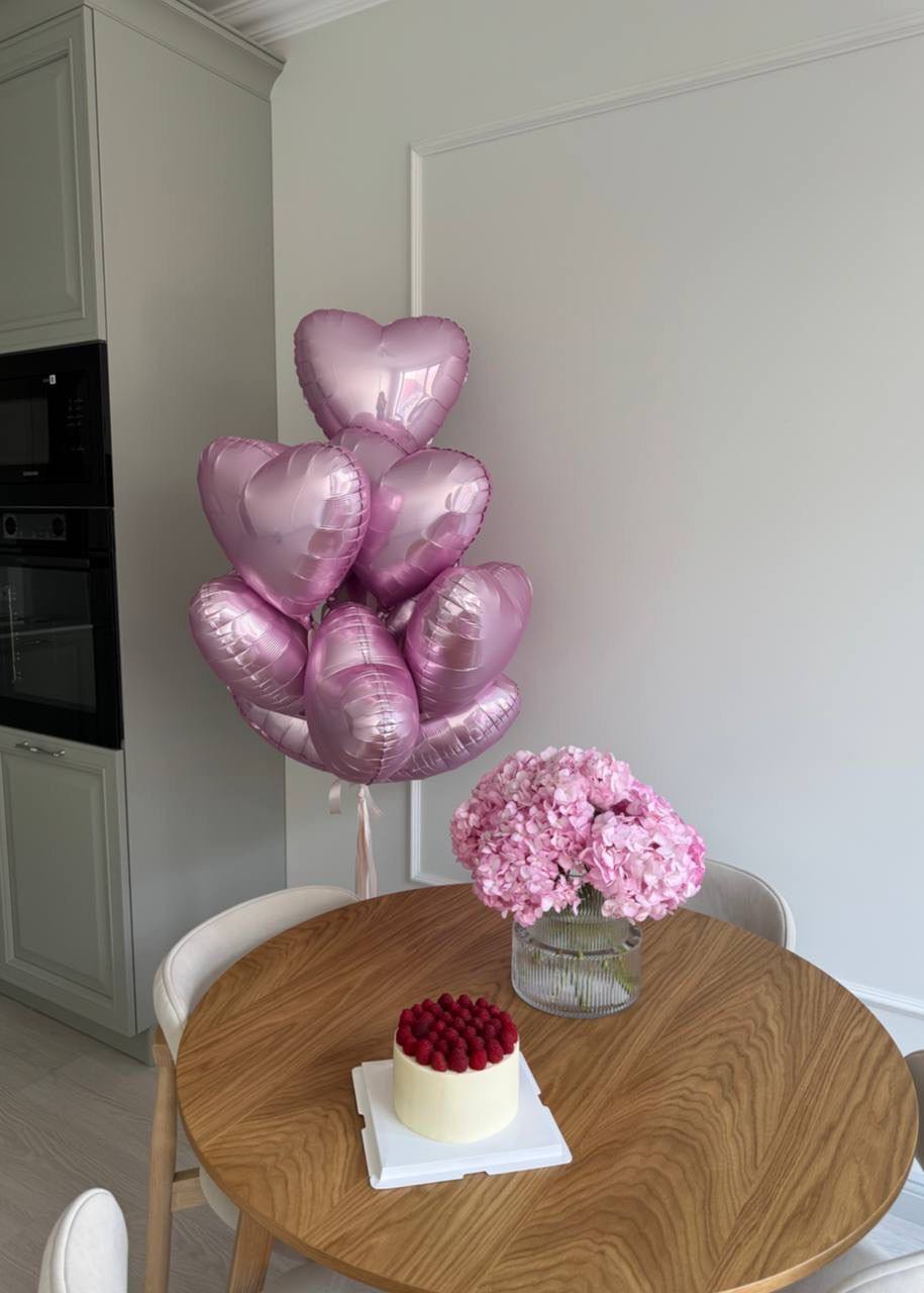 Сердечка рожеві ніжні