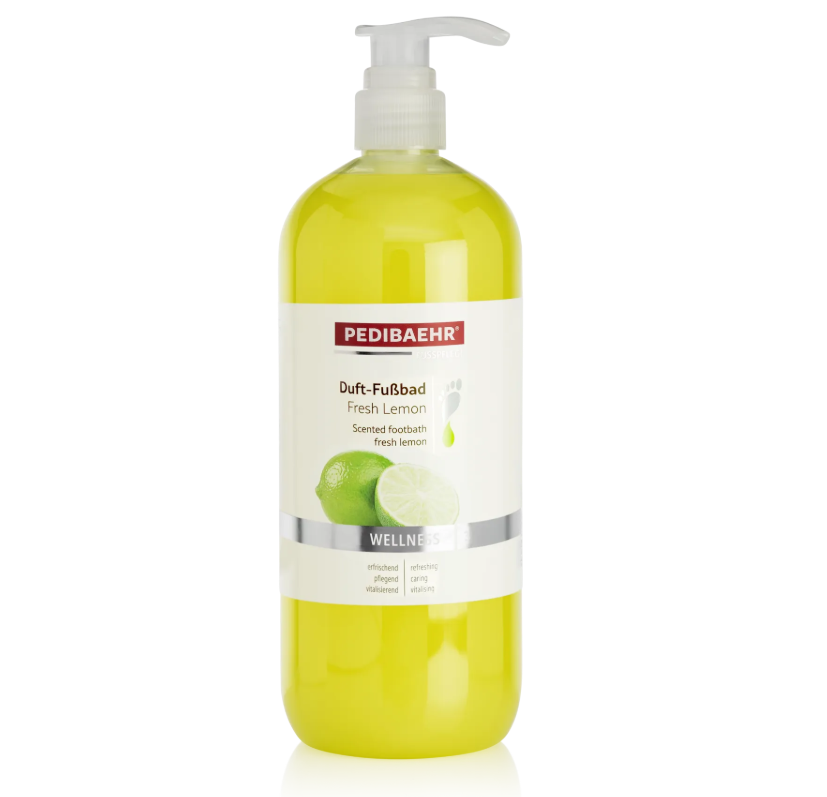 Вітамінна фруктова ванночка для рук та ніг з екстрактом лайму PediBaehr Wellness Fresh Lemon, 1000 мл