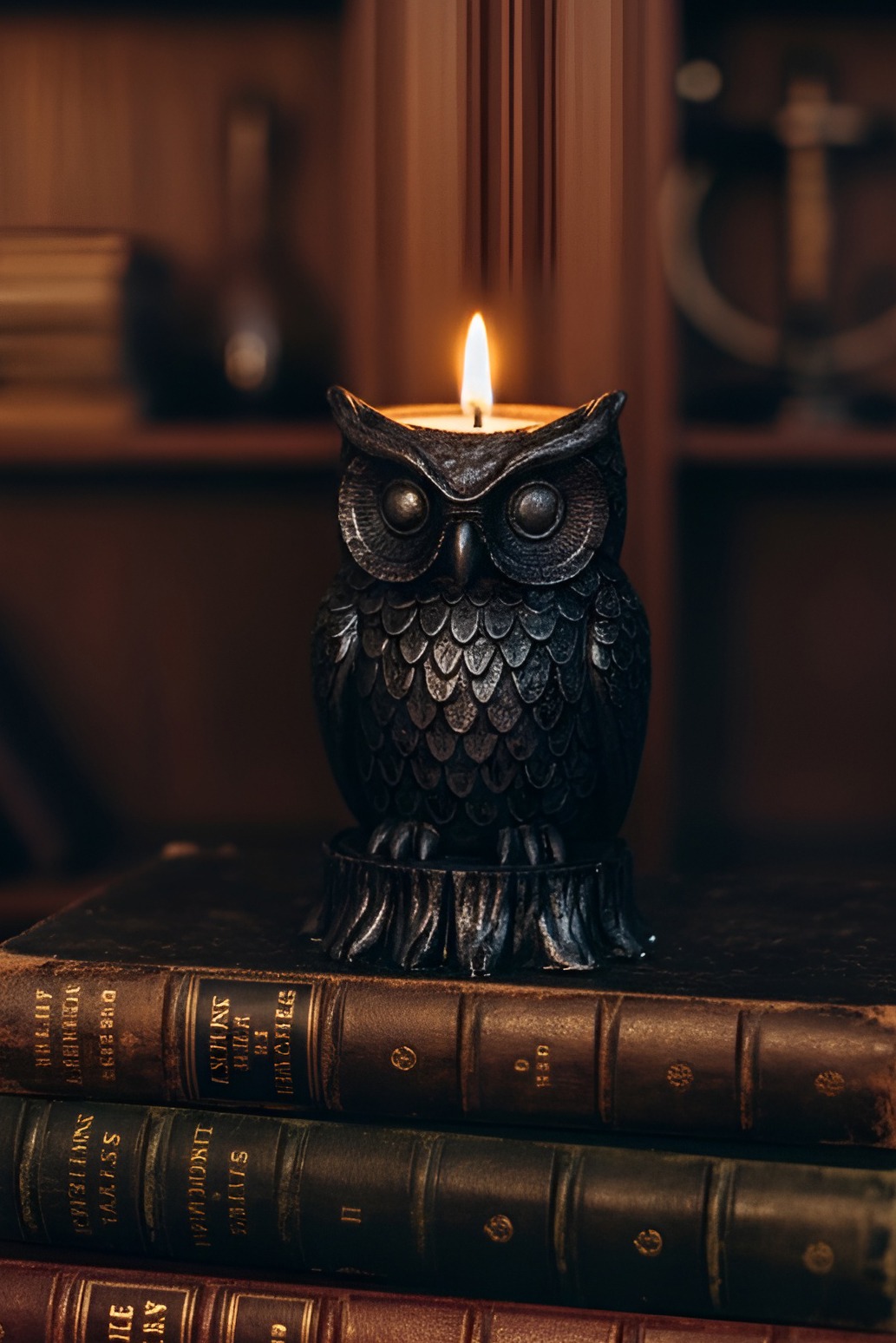 Свічка "Бурштинова сова"