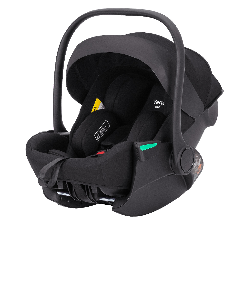 Автокрісло CARRELLO Vega lite CRL-13808 з розкладною спинкою Absolute Black i-Size 40-87см