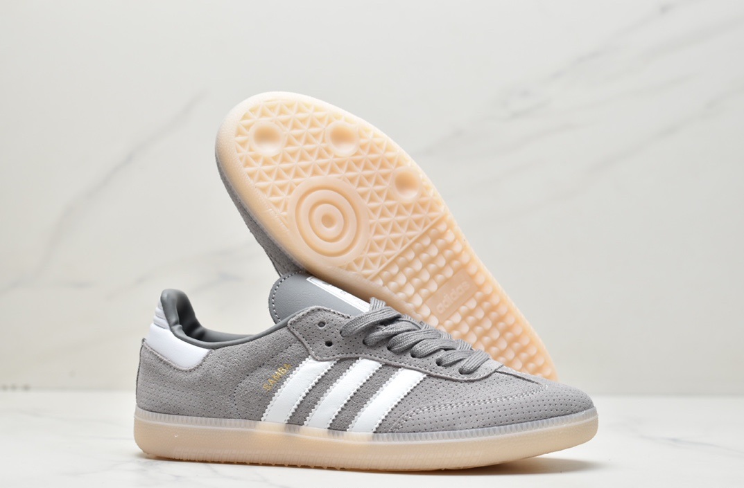 adidas Samba OG Grey Bliss Orange Men's HP7905