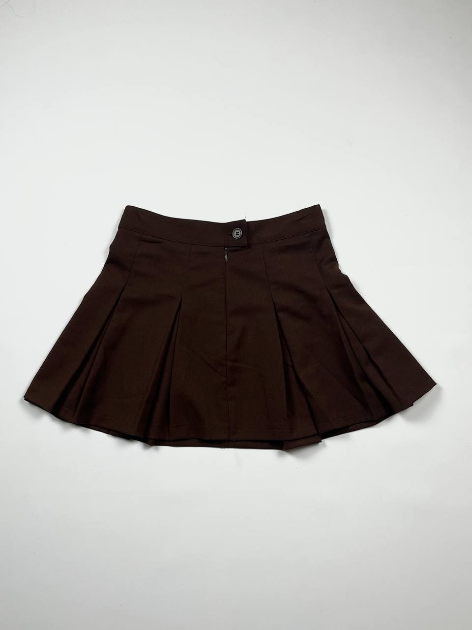 СПІДНИЦЯ КОРИЧНЕВА зі складками