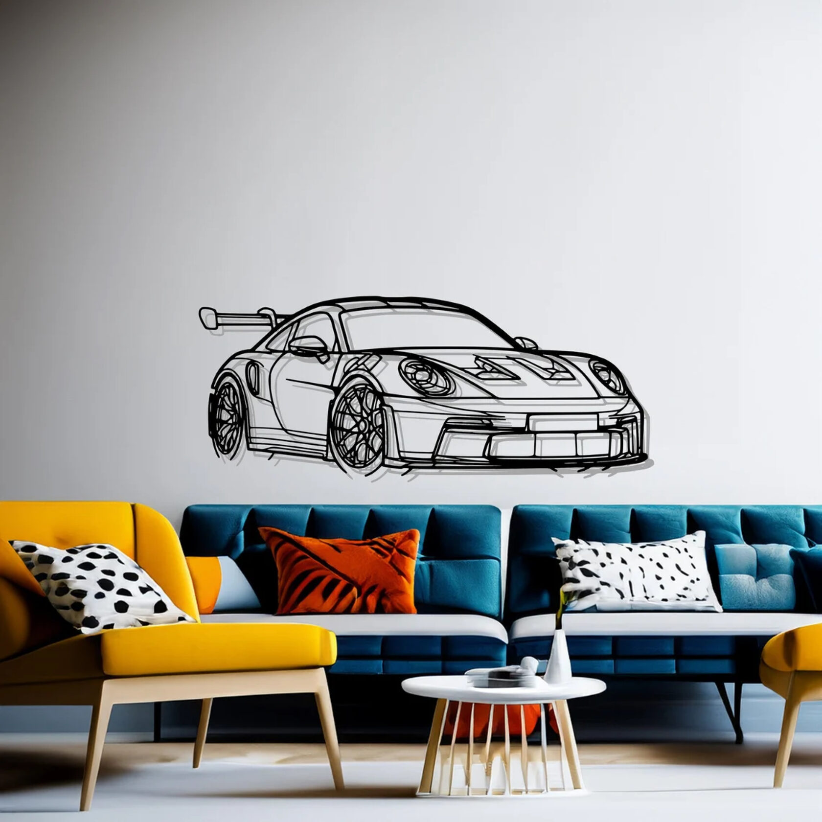 Панно дерев'яне "Porsche 911"