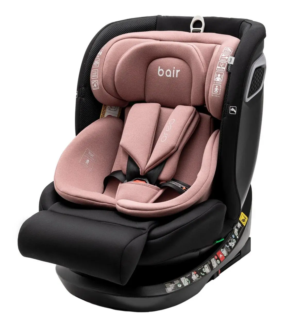 Автокрісло Bair Oreo 360 i-size Iso-fix BO-04 black-pink