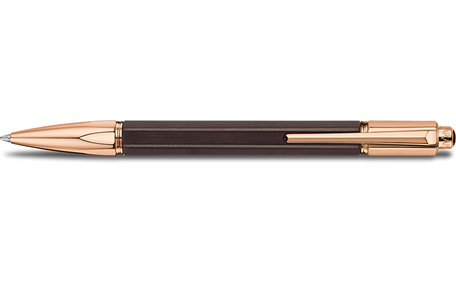 Кулькова ручка VARIUS™ EBONY з рожевим позолотою