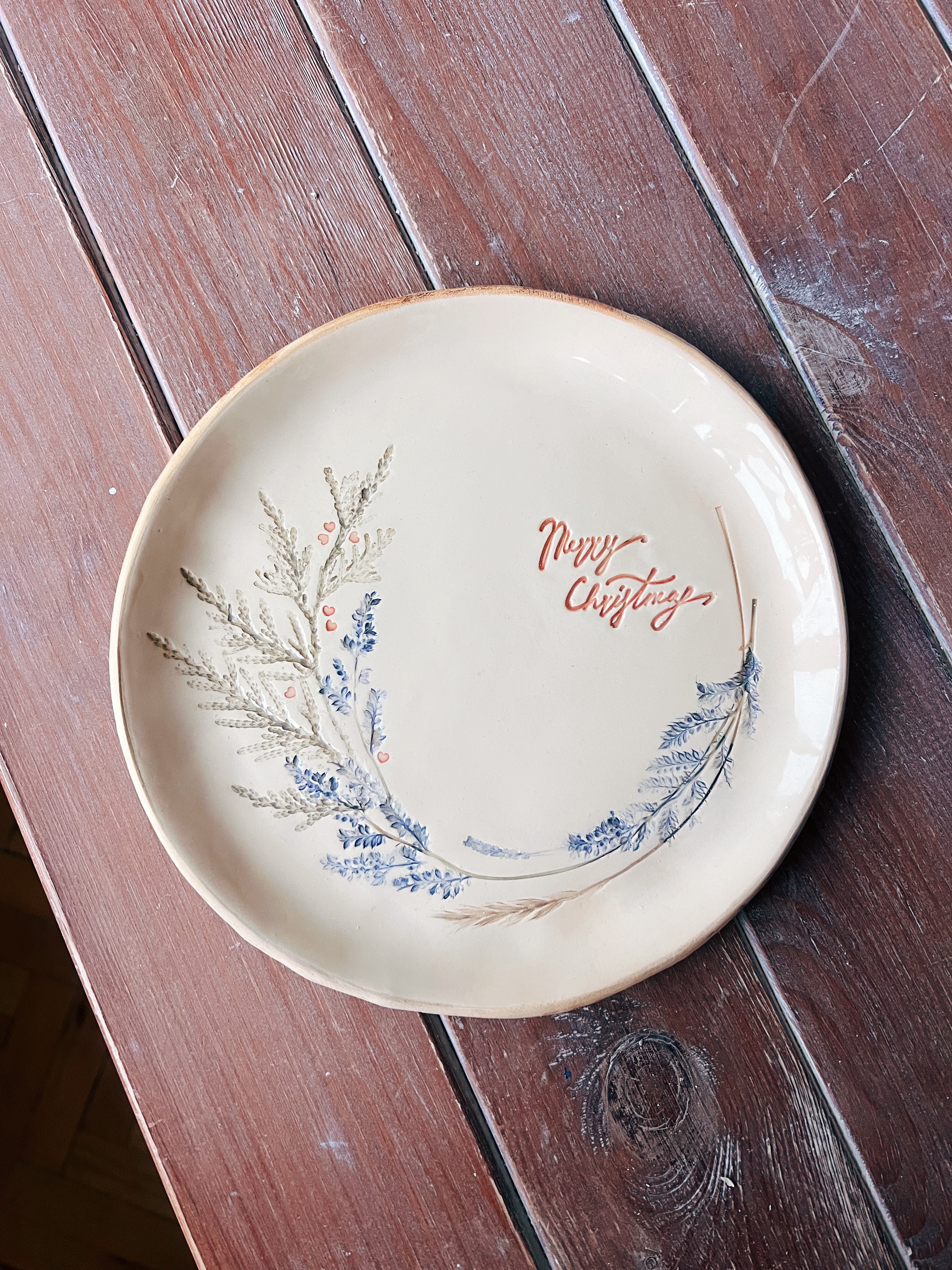 Тарілочка 21 см Merry Christmas верхня