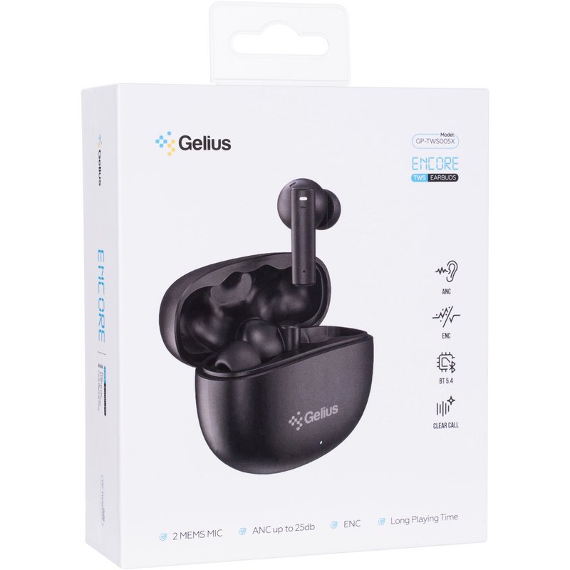Бездротові навушники TWS Gelius Encore GP-TWS005X Black
