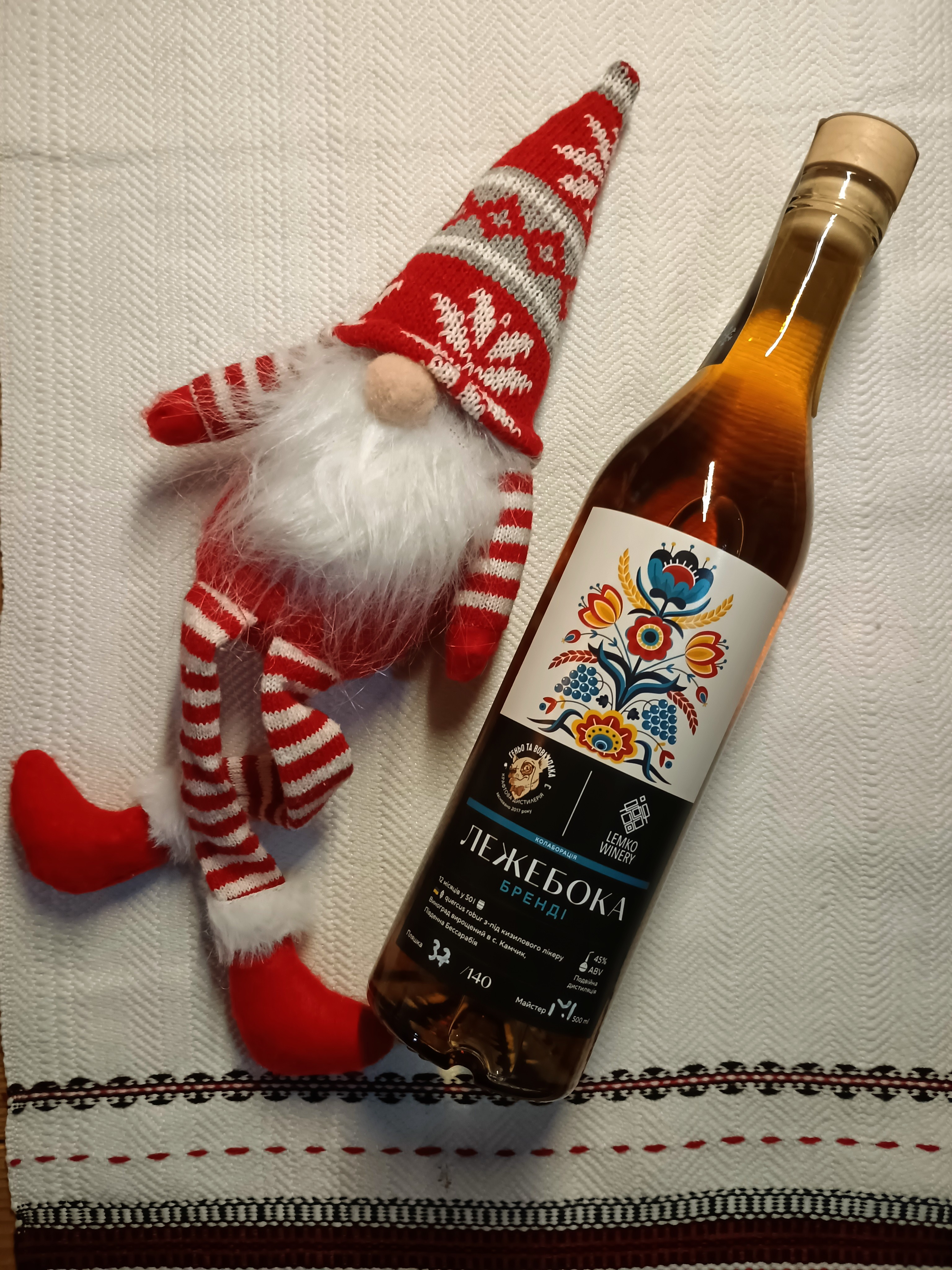 Український бренді "Лежебока 1.1" - 0,5л