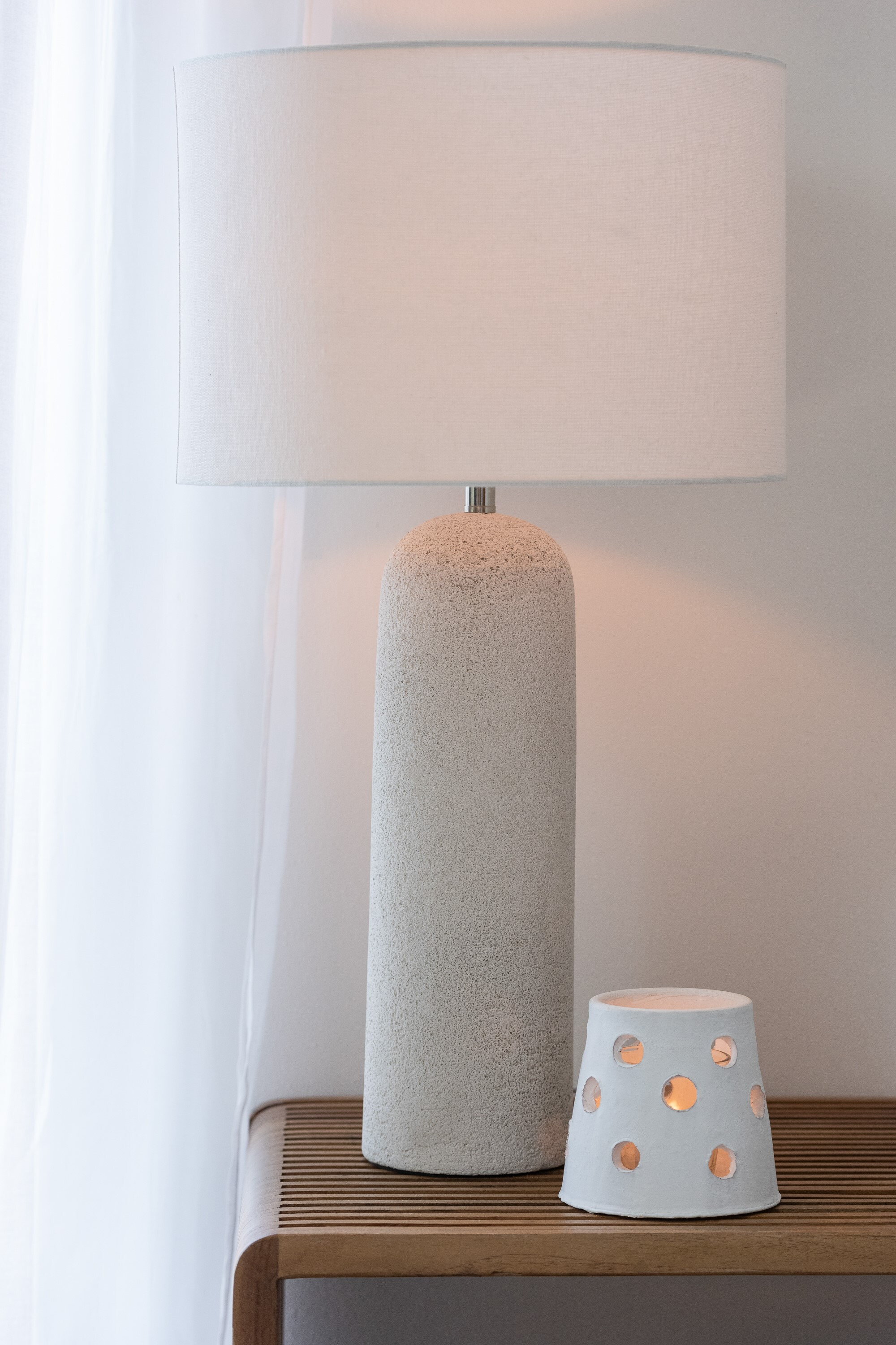 Настільна лампа Isla Terracotta White