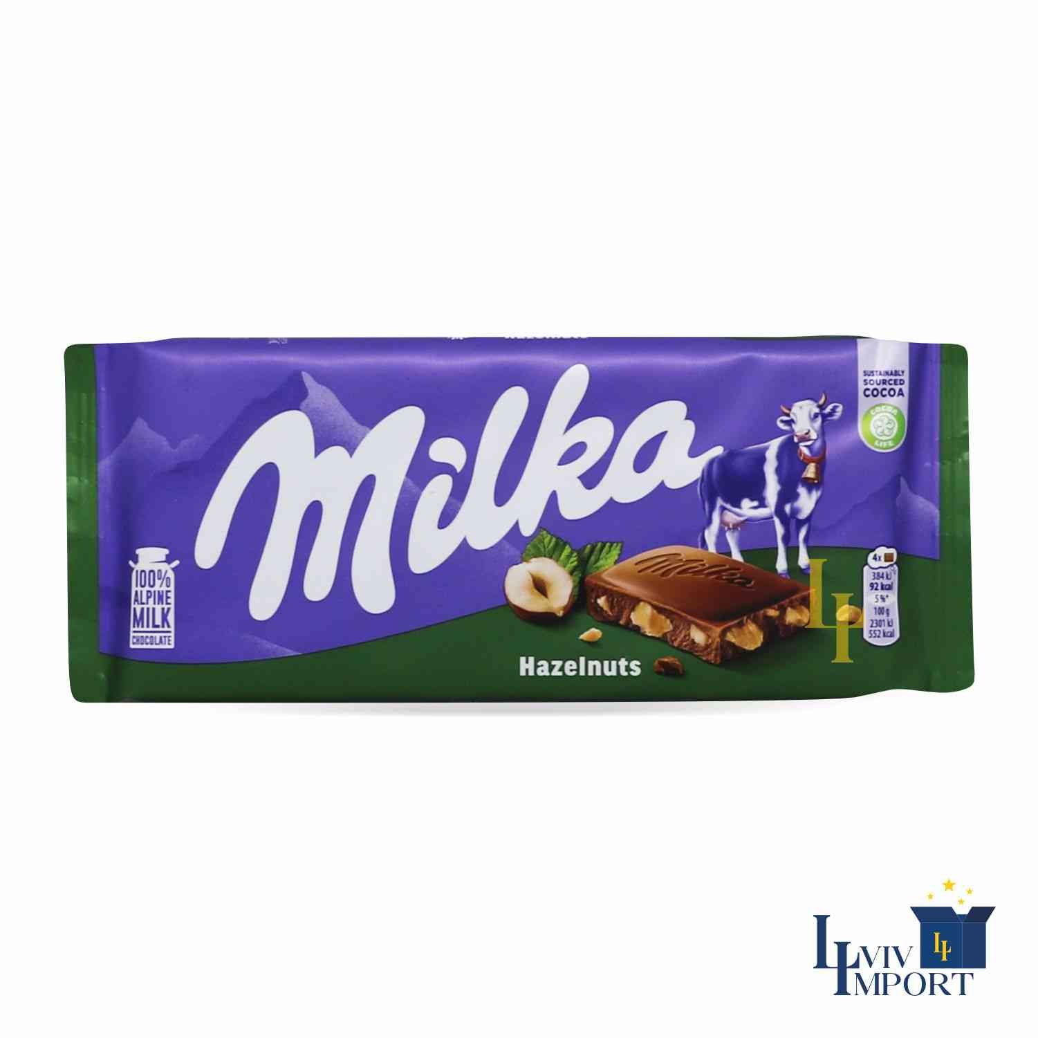 Шоколад Milka з лісовим горіхом 80 г