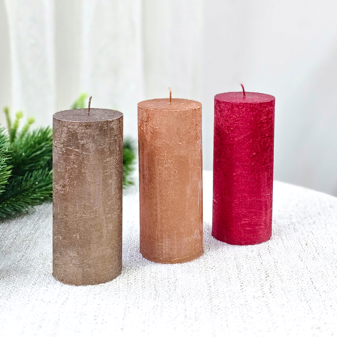 Свічка столова парафінова | 40 годин | 14x6 см