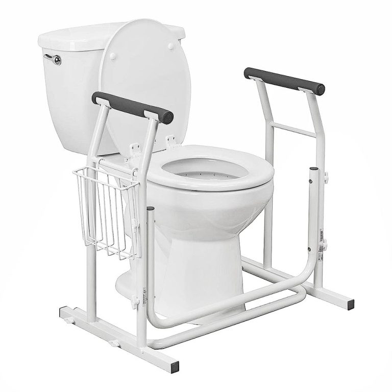 Toilet Surround Support Rails, with Basket