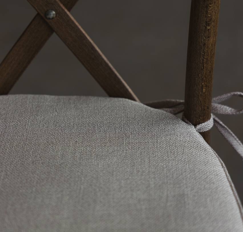 Oatmeal Linen Chair Cushion