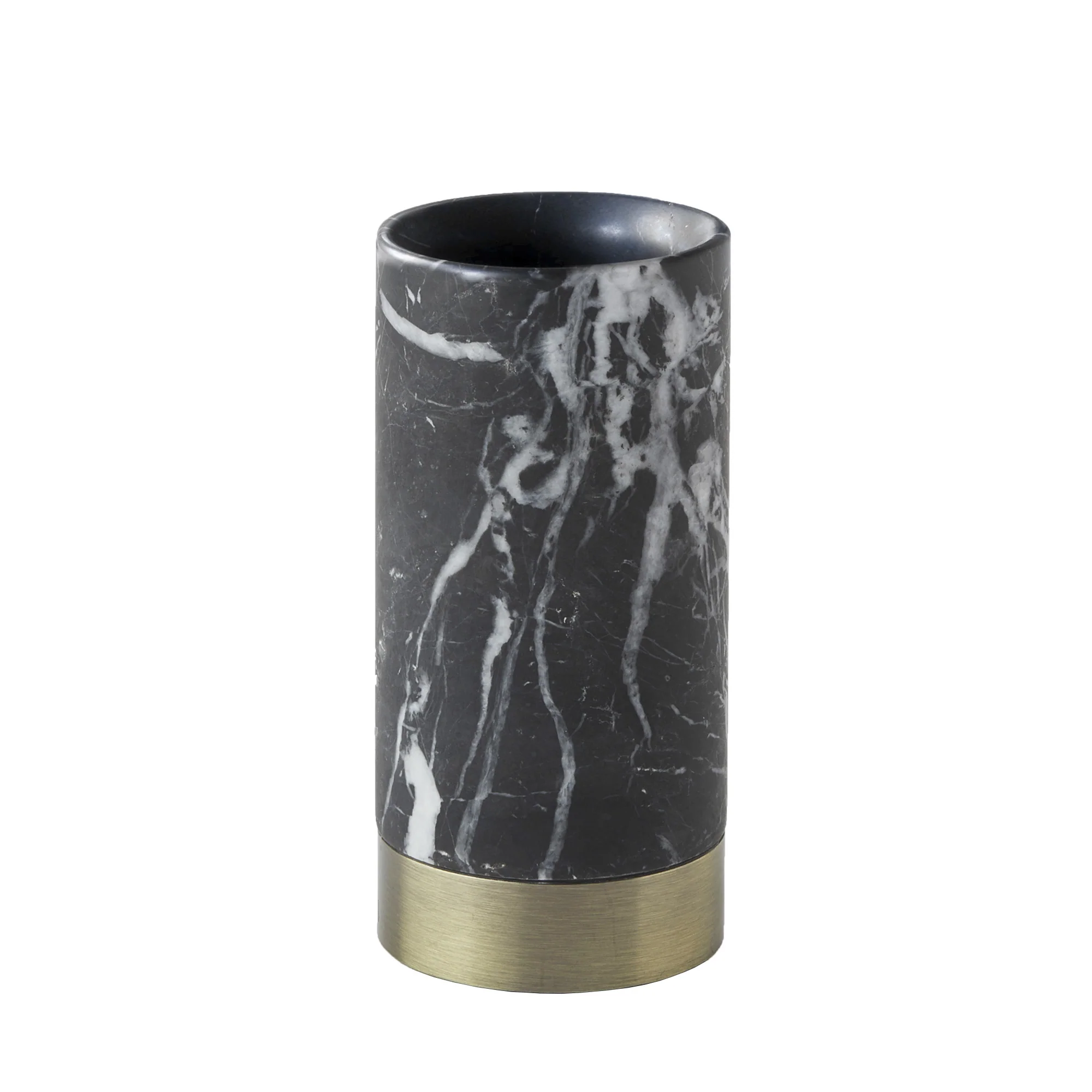 Склянка для зубних щіток Aquanova Nero Black (мармур)