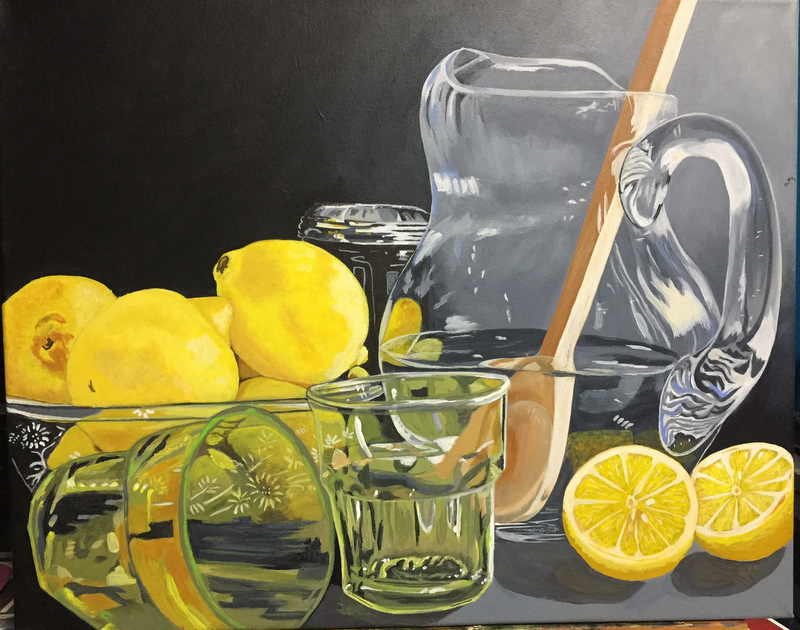 For the Love of Lemons - Original Acrylic Painting-copy